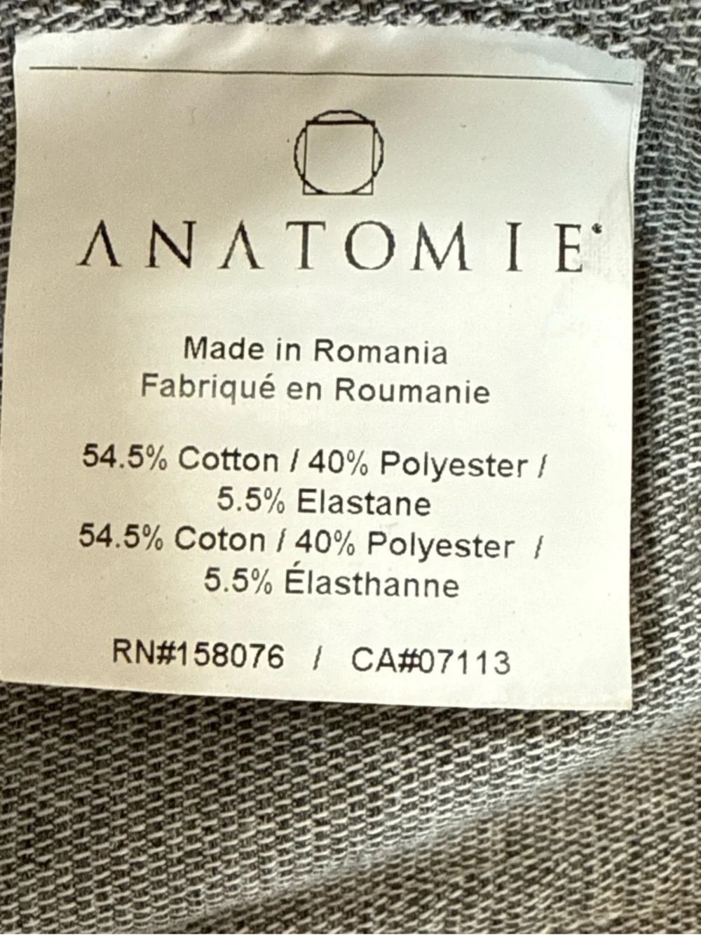 Anatomie Women's Jacket Jane Snap Front Pockets Long Sleeve Stretch Gray Small - Picture 7 of 7